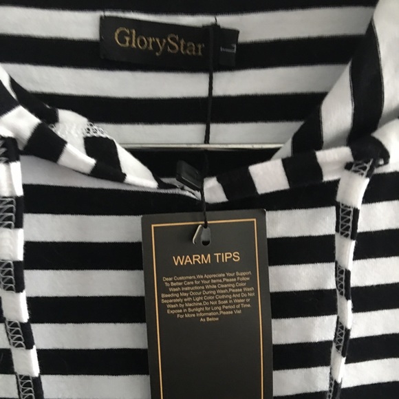 NWT🎉 Striped Lounge / Cover Up Dress Sz L - Picture 4 of 8